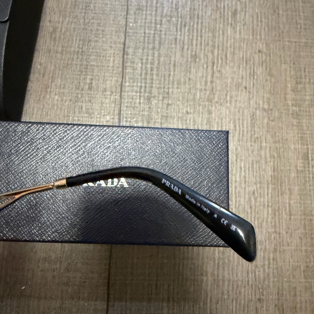 Prada Rectangular Triangle Logo Sunglasses - image 5